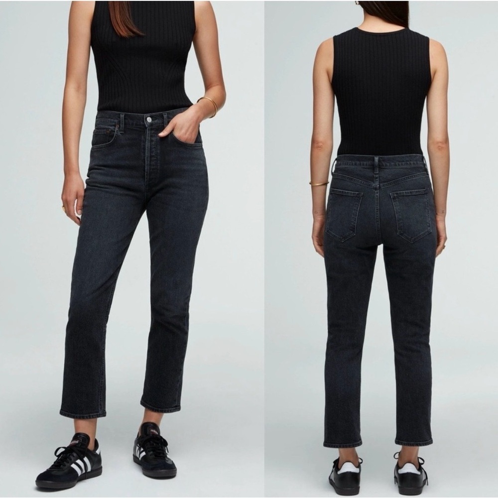 Agolde Riley High Rise Straight Crop Jeans Sz 29